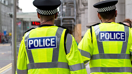 Two police officers.