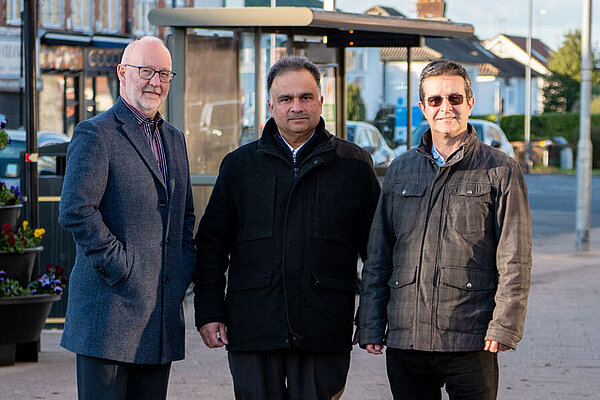 John Tansey, Raj Sood & David Eldridge, Downend High Street