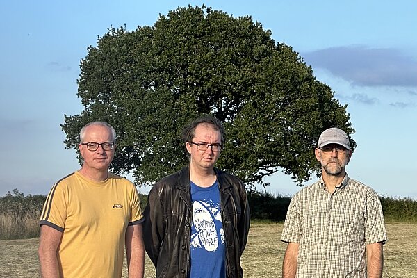 Jon, Tristan and David at the Roundways site