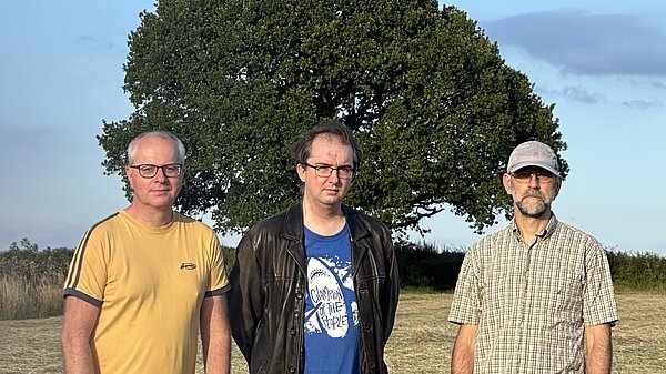 Frampton Cotterell ward councillors Jon, Tristan and David at the land east of Roundways
