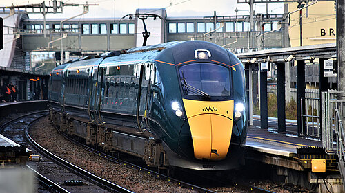 GWR train at Bristol Parkway station GWR train at Bristol Parkway station
