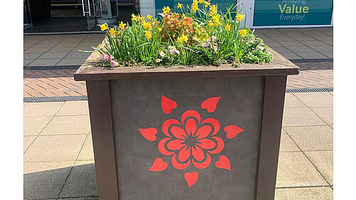 Planter in Yate Shopping Centre Planter in Yate Shopping Centre