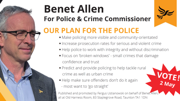 Benet Allen for Police and Crime Commissioner