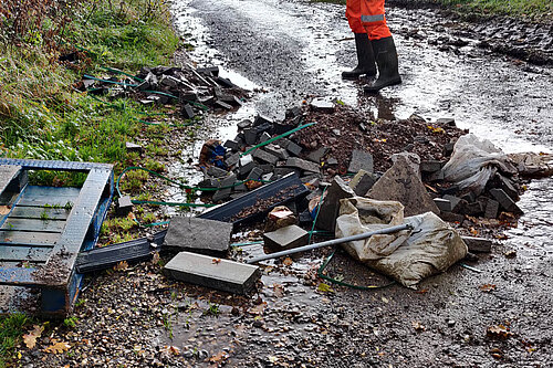 Fly tipping Frampton Cotterell