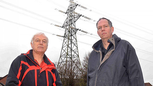 Eyesore pylons in Yate Eyesore pylons in Yate