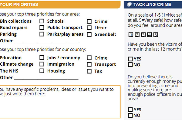 Survey section