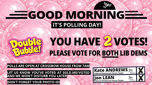 Double Bubble - You have two votes in this election!