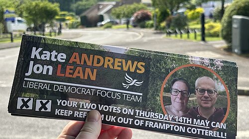 Delivery of latest by election leaflet
