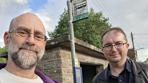 Cllrs David Goodwin and Tristan Clark