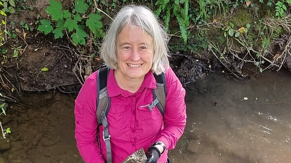 Claire Young at a river cleaning event on the River Frome