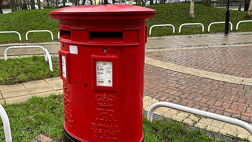 A Royal Mail Post Box